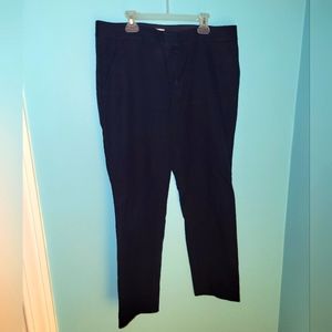 J. Crew Navy Blue Cotton Work Pants sz. 10